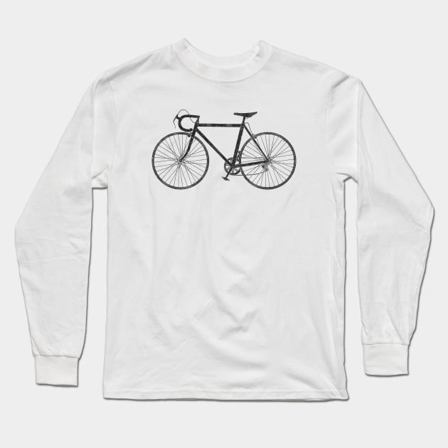 Road Bike Long Sleeve T-Shirt by TheWanderingFools